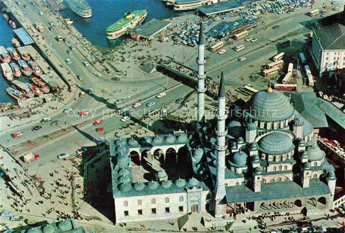 ISTANBUL Constantinopel TK Mosque of Yeni Cami aerial view