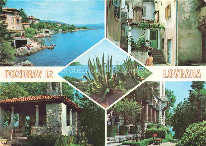 Lovran Lovrana Laurana Croatia Kuestenpanorama Motive Altstadt