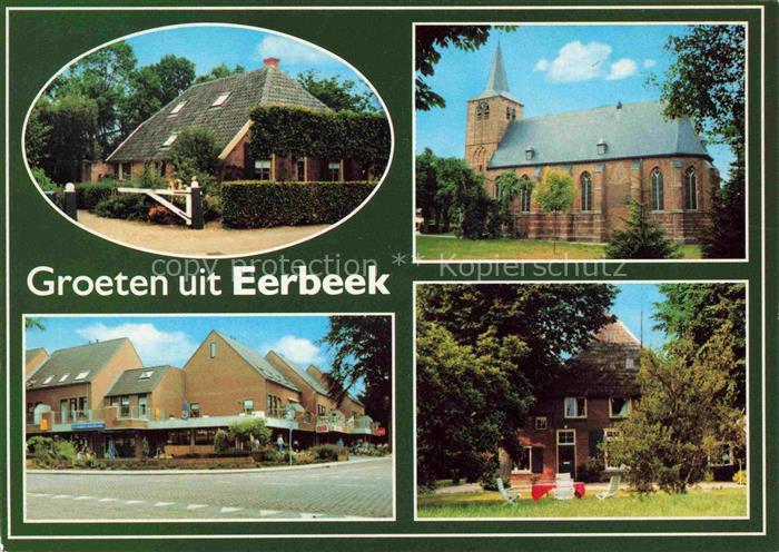Eerbeek Brummen Gelderland NL Wohnhaeuser Kirche Ortszentrum