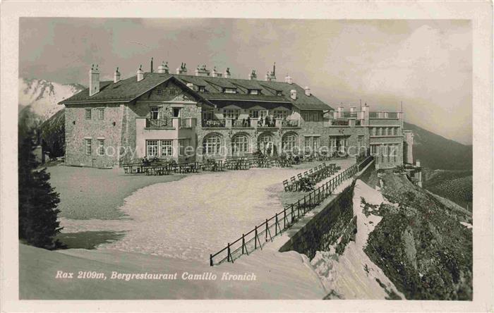 Rax 2009m Steiermark AT Bergrestaurant Camillo Kronich