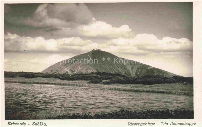 Karpacz Krummhuebel Riesengebirge PL Panorama Blick zur Schneekoppe