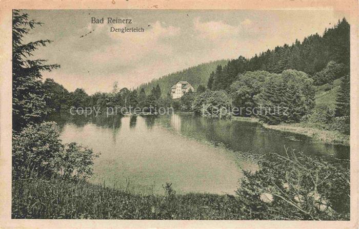Bad Reinerz Niederschlesien Duszniki-Zdroj PL Partie am Denglerteich