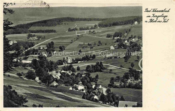 Bad Schwarzbach Flinsberg Isergebirge Swieradow Zdroj Bad PL Panorama Blick ins