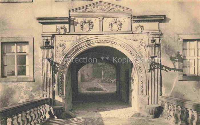 Weesenstein Schloss Mueglitztal Sachsen Ostportal Heimatschutzkarte Landesverein