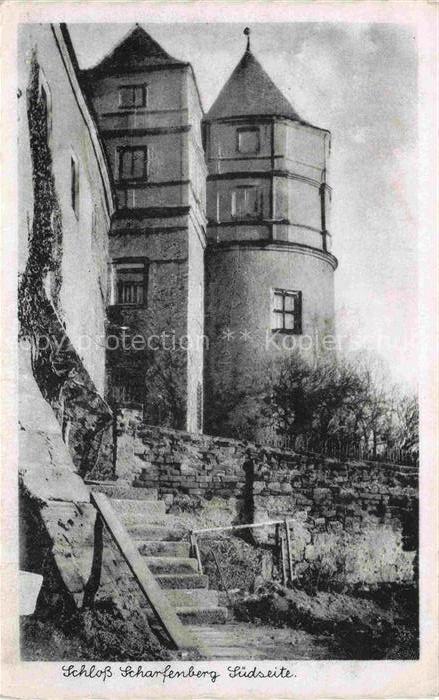 Scharfenberg Schloss Klipphausen Meissen Sachsen Suedseite des Schlosses