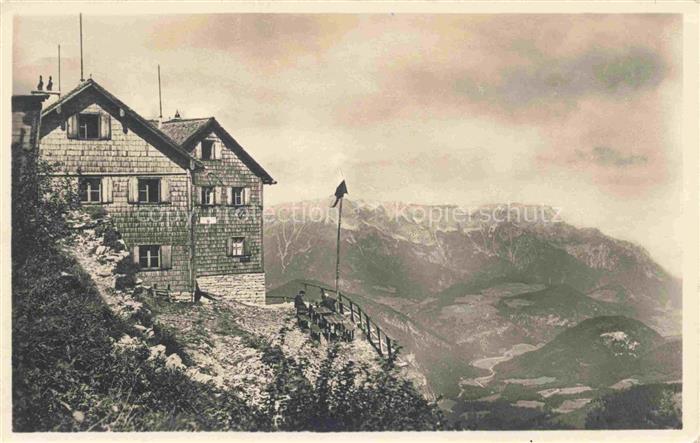 BERCHTESGADEN Bayern Purtschellerhaus auf dem Eckerfirst am Hohen Goell Berchtes