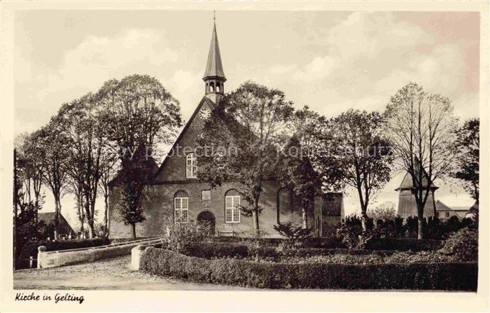 Gelting Schleswig Holstein Kirche Bild Nr. 13.1 der Serie Das schoene Angeln