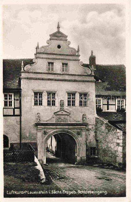 Lauenstein Erzgebirge Geising Sachsen Schloss Eingang
