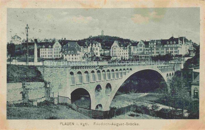 PLAUEN  Vogtland Friedrich-August-Bruecke