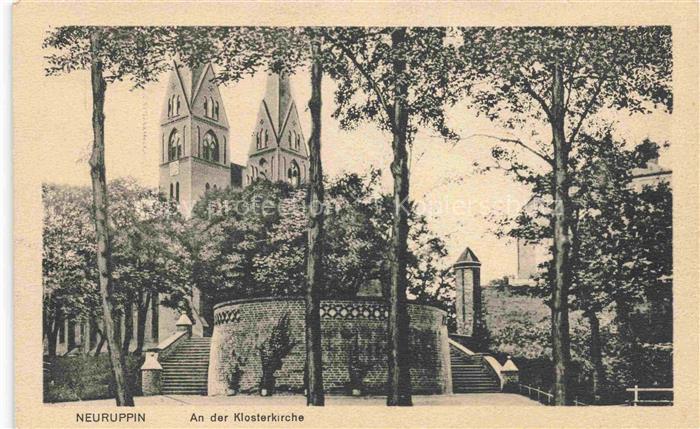 Neuruppin Neu-Ruppin Brandenburg Partie an der Klosterkirche