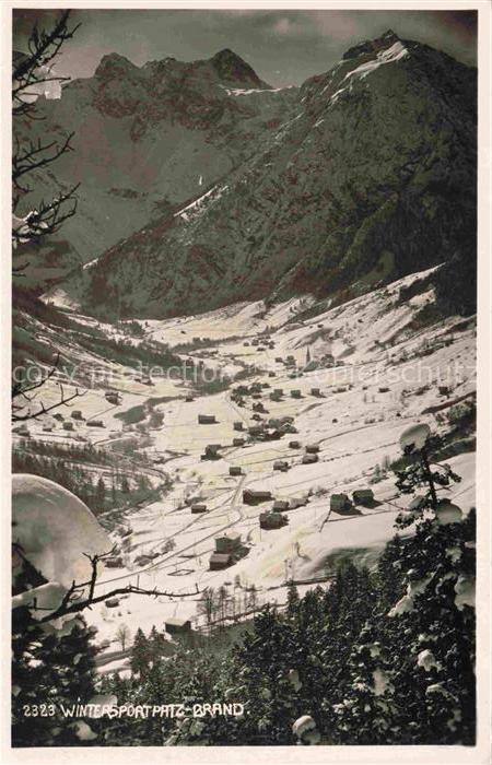 Brand Vorarlberg AT Panorama Wintersportplatz Alpen