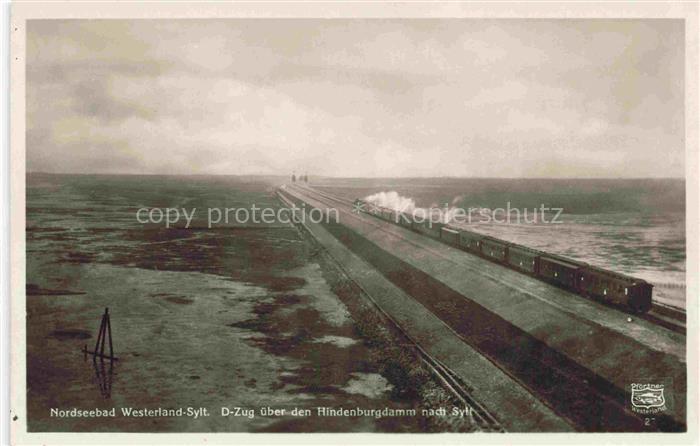 WESTERLAND Sylt D-Zug ueber den Hindenburgdamm nach Sylt