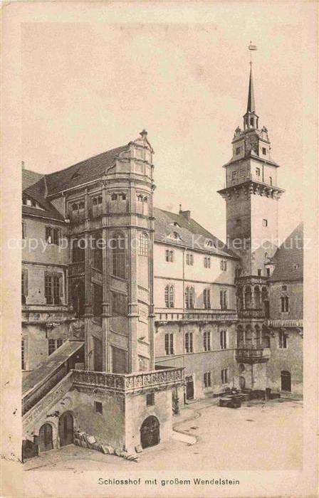 Torgau Schloss mit grossem Wendelstein