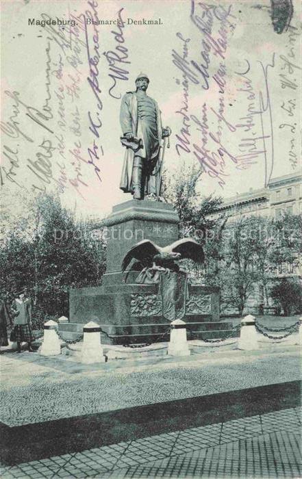 MAGDEBURG CITY Bismarck-Denkmal Statue