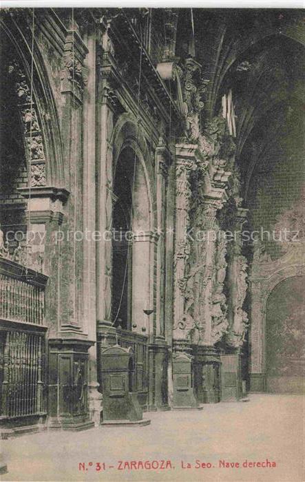 ZARAGOZA Saragossa ES La Seo Nave derecha