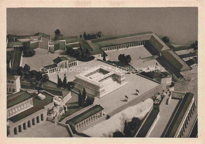 BERLIN  CITY Pergamonmuseum Modell der Burg Pergamon Hans Schleif 4. Grosser Alt