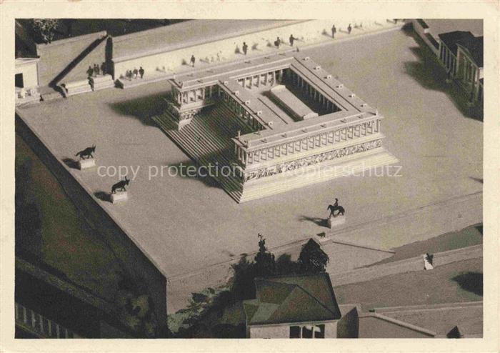 BERLIN  CITY Pergamonmuseum Modell der Burg Pergamon Hans Schleif 3. Der grosse