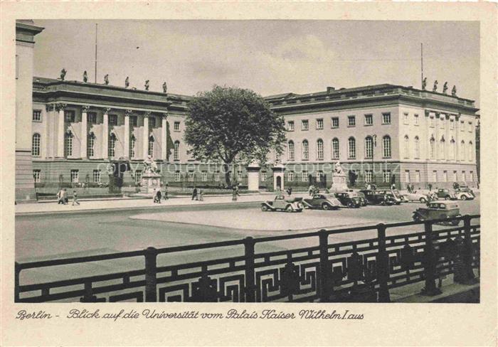 BERLIN  CITY Blick auf die Universitaet vom Palais Kaiser Wilhelm I aus