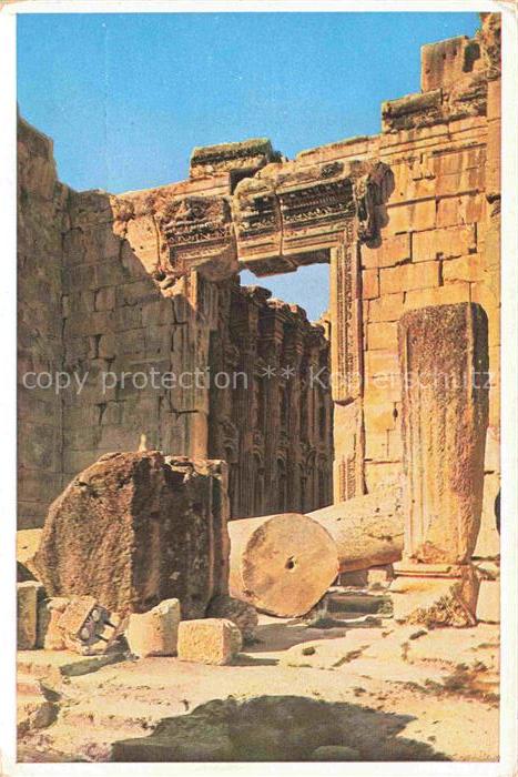 Baalbek Baalbeck Lebanon Temple of Bacchus Portal Antike Staette