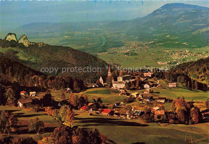 Duerrnberg Hallein AT Panorama Kurort Blick gegen Barmsteine