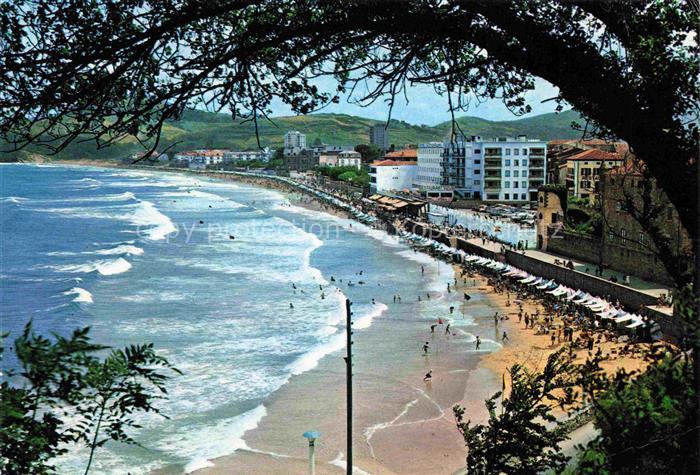 Zarautz Zarauz Gipuzkoa ES Vista parcial de la playa