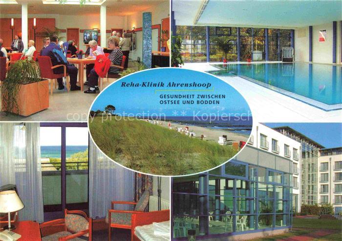 Ahrenshoop Ostseebad Reha-Klinik Aufenthaltsraum Hallenbad Patientenzimmer