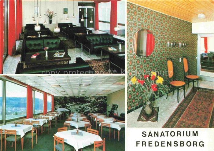 Bad Berleburg Sanatorium Fredensborg Aufenthaltsraum Speisesaal