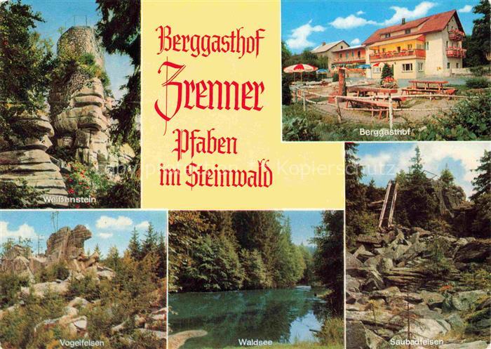 Pfaben Steinwald Erbendorf Bayern Berggasthof Zrenner Felsformationen Landschaft