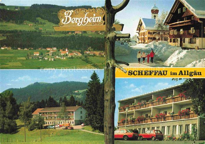 Scheffau Scheidegg Bayern Bergheim der AWO Augsburg Erholungsheim Panorama Lufta