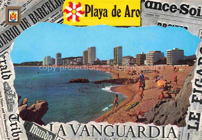 Playa de Aro Cataluna ES Kuestenpanorama Strand