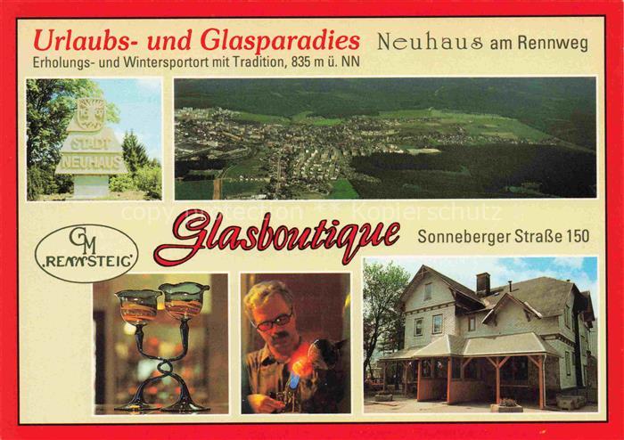 Neuhaus Rennweg Glasboutique Original Thueringer Glaskunst Luftaufnahme