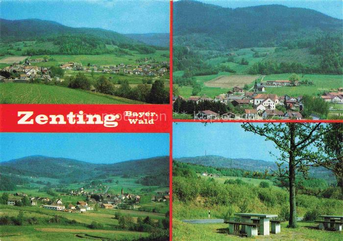 Zenting Teilansichten Panorama Urlaubsort am Brotjackriegel Rastplatz