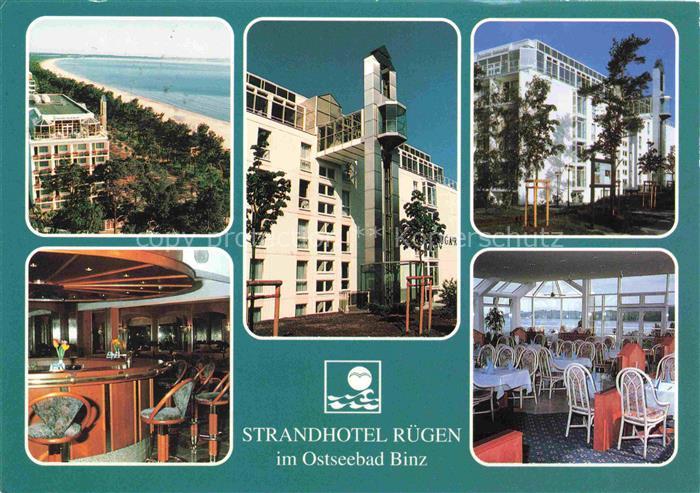 Binz Ruegen Strandhotel Ruegen Restaurant Bar Kuestenpanorama