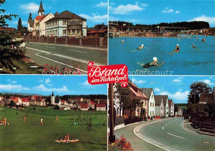 Brand Oberpfalz Panorama Erholungsort Geburtsort Max Regers Freibad Hauptstrase