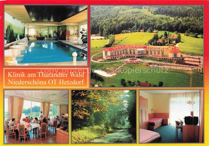 Hetzdorf Niederschoena Klinik am Tharandter Wald Luftaufnahme Hallenbad Speisesa