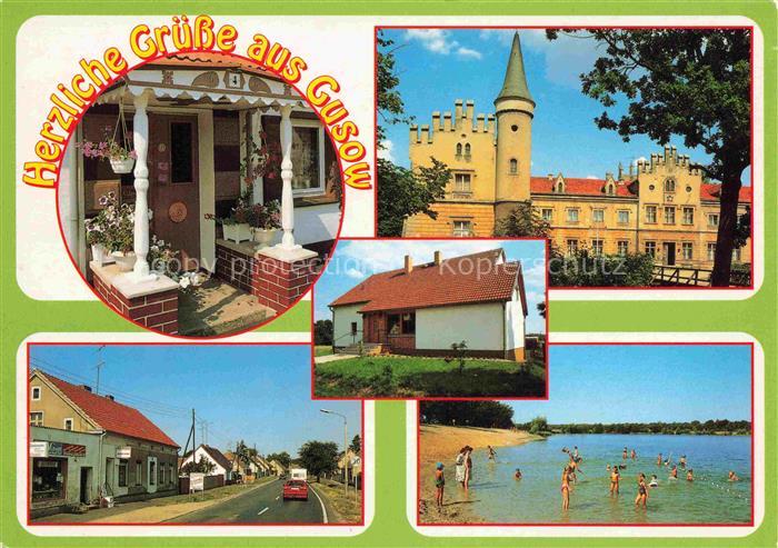 Gusow-Platkow Hauseingang Schloss Gemeindehaus Hauptstrasse Baggersee