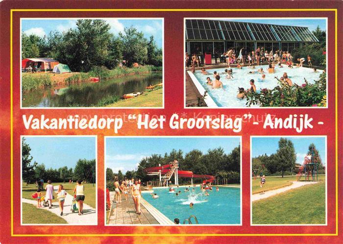 Andijk NL Vakantiedorp Het Grootslag Feriendorf Camping Freibad Parkanlagen