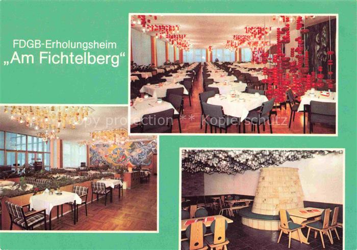 Oberwiesenthal Erzgebirge FDGB-Erholungsheim Speisesaal Urlaubercafé Steigerzimm