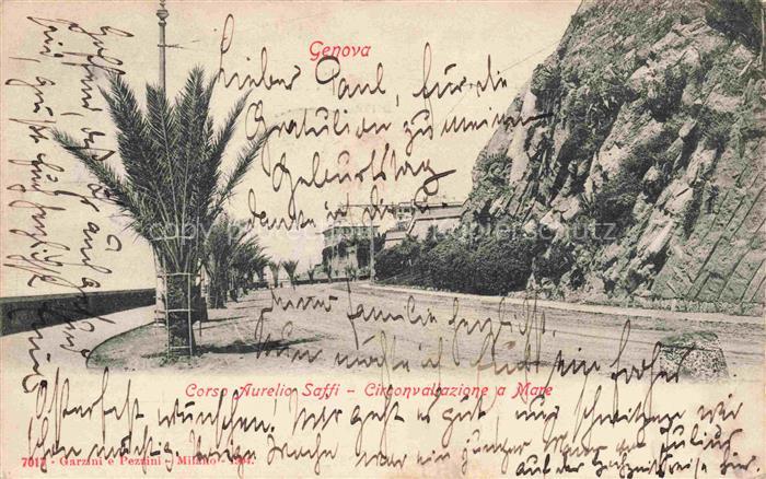GENOVA Genua Liguria IT Corso Aurelio Saffi Circonvallazione a Mare