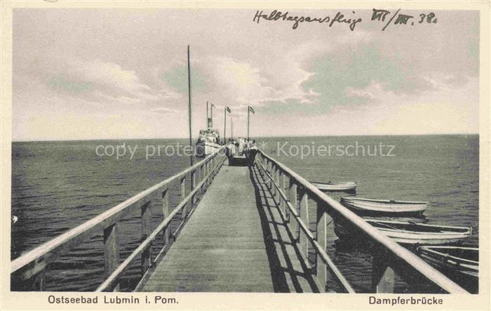 LUBMIN Ostseebad Dampferbruecke