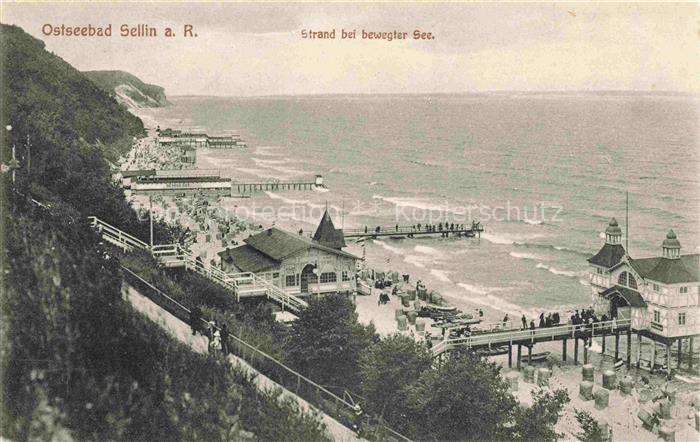 SELLIN  Ruegen Strandpartie Seebruecke