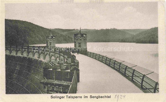 SOLINGEN NRW Solinger Talsperre im Sengbachtal