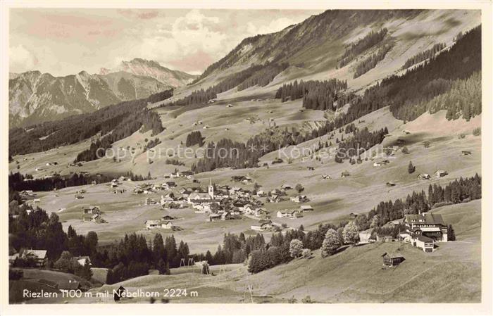 Riezlern Kleinwalsertal Vorarlberg mit Nebelhorn