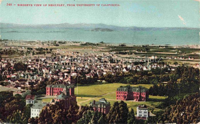 Berkeley California USA Air view from University of California