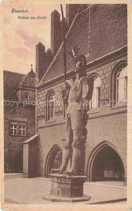 Stendal Sachsen-Anhalt Roland am Markt
