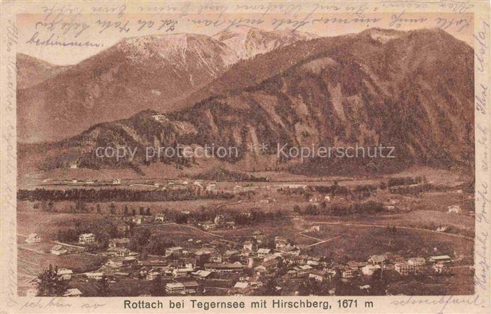 Rottach-Egern Tegernsee mit Hirschberg
