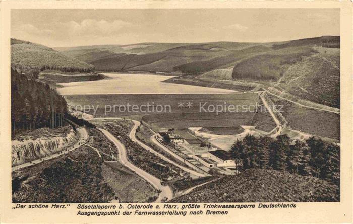 Soesetalsperre Osterode Harz Panorama