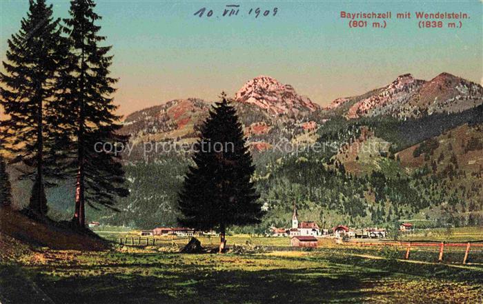 Bayrischzell Bayrisch Zell mit Wendelstein