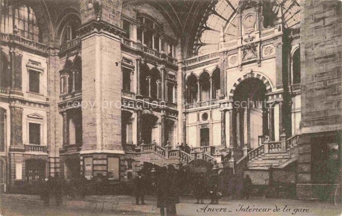 ANVERS Antwerpen Interieur de la gare