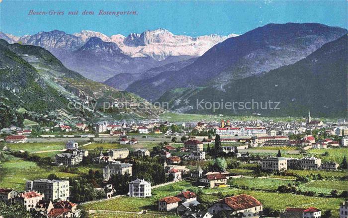 Gries Bozen BOLZANO Suedtirol IT mit dem Rosengarten
